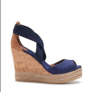 Tory Burch Navy Wedges